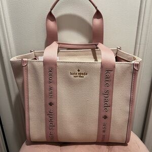 Kate Spade - Kip Canvas Small Tote - Rose Smoke Multi